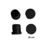 Decostyle Yuvarlak Boru Profil Iç Tapa 28 mm 4 Adet - 001-Renkli - 1 Adet