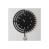 Decotimex Zenith Duvar Saati 45x59 (Siyah-Krom)