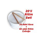 Decotone Okul Ritim Seti 20li set ritim kovası gösteri kovası ritim çubuğu
