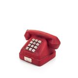 Decotown 1351 Nostaljik Kırmızı Telefon Biblo