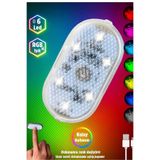 DecoVera Dokunmatik Mini 6 Ledli Lamba Usb Şarj Edilebilir Işık Dolap içi Koridor Mutfak