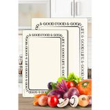 Decovetro 2'li Cam Kesme Tahtası ve Sunumluk ve Sunum Tabağı Good Life 20 x 30 ve 25 x 35 cm