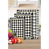 Decovetro 3'lü Cam Kesme Tahtası ve Sunumluk Mackenzie Desenli 20 x 30, 25 x 35 ve 30 x 40 cm - Çok Renkli