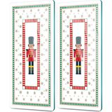 Decovetro Cam Kahve Sofra Sunum Tablası 2'li Set Fındıkkıran Desenli 30 x 15 cm - Çok Renkli