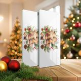 Decovetro Cam Kahve Sofra Sunum Tablası 2'li Set Gingerbread Yılbaşı Kurabiye Desenli 30 x 15 cm - Renk - Çok Renkli