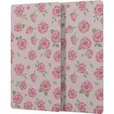 Decovetro Cam Kahve Sofra Sunum Tablası 2'li Set Love Serisi Gül Desenli 30 x 15 cm - Renk - Çok Renkli