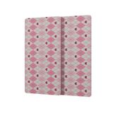 Decovetro Cam Kahve Sofra Sunum Tablası 2'li Set Pembe Baklava Desenli 30 x 15 cm
