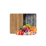 Decovetro Cam Kesme Tahtası Ahşap Mermer Desenli 30x40 cm