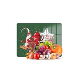 Decovetro Cam Kesme Tahtası Giorno Yeşil Yılbaşı Kar Desenli 30x40 cm