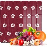 Decovetro Cam Kesme Tahtası Kare Beyaz Çiçek Desenli 30x30 Cm