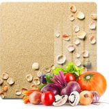 Decovetro Cam Kesme Tahtası Kare Deniz Kabuğu Desenli 30X30 cm