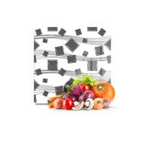 Decovetro Cam Kesme Tahtası Kare Karışık Gri Desenli 30x30 cm