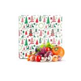 Decovetro Cam Kesme Tahtası Kare Karışık Yılbaşı Desenli 30x30 cm