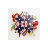 Decovetro Cam Kesme Tahtası Kare Lacivert Çini Desenli 30 X 30 Cm