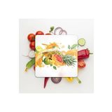 Decovetro Cam Kesme Tahtası Kare Meyve Kokteyli Desenli 30 X 30 Cm