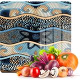 Decovetro Cam Kesme Tahtası Kare Mozaik Çini Desenli 30x30 Cm