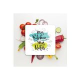 Decovetro Cam Kesme Tahtası Kare My Kitchen Rules Desenli 30 X 30 Cm