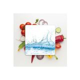 Decovetro Cam Kesme Tahtası Kare Splash Desenli