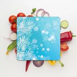 Decovetro Cam Kesme Tahtası Kare Yılbaşı Ağaç Desenli 30x30 Cm
