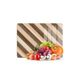 Decovetro Cam Kesme Tahtası Karışık Ahşap Desenli 20x30 cm