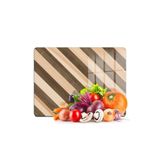 Decovetro Cam Kesme Tahtası Karışık Ahşap Desenli 30x40 cm