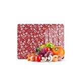 Decovetro Cam Kesme Tahtası Kırmızı Yılbaşı Desenli 30x40 cm