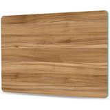 Decovetro Cam Kesme Tahtası ve Sunum Tablası Açık Renk Ahşap Meşe Desenli - 20 x 30 cm