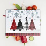 Decovetro Cam Kesme Tahtası ve Sunumluk Christmas Winter Yılbaşı Desenli 30 x 40 cm - Çok Renkli