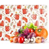 Decovetro Cam Kesme Tahtası ve Sunumluk Christmas Yılbaşı Desenli 30 x 40 cm - Çok Renkli