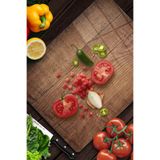 Decovetro Cam Kesme Tahtası ve Sunumluk Eski Ahşap Desenli 25x35 Cm
