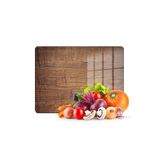 Decovetro Cam Kesme Tahtası Ve Sunumluk Eski Ahşap Görünümlü 30cm X 40cm