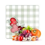 Decovetro Cam Kesme Tahtası ve Sunumluk Kare Love Serisi Kalp Desenli 30 x 30 cm