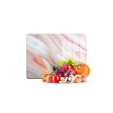 Decovetro Cam Kesme Tahtası ve Sunumluk Kırmızı Mermer Desenli 20x30 Cm