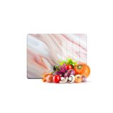 Decovetro Cam Kesme Tahtası Ve Sunumluk Kırmızı Mermer Görünümlü 30cm X 40cm