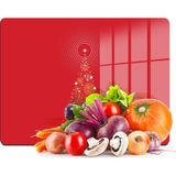 Decovetro Cam Kesme Tahtası ve Sunumluk Kırmızı Yılbaşı Ağacı Desenli 20X30 cm