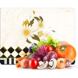 Decovetro Cam Kesme Tahtası ve Sunumluk Mackenzie Vintage Papatya 20X30 cm