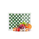 Decovetro Cam Kesme Tahtası ve Sunumluk MacKenzie Yeşil Beyaz 20x30 cm