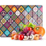 Decovetro Cam Kesme Tahtası ve Sunumluk Mandala Desenli 30x40 Cm - 30 x 40 cm