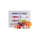 Decovetro Cam Kesme Tahtası Ve Sunumluk Marine Sardini 20x30cm