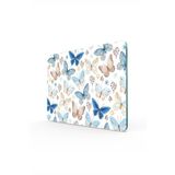 Decovetro Cam Kesme Tahtası ve Sunumluk Mavi Kelebek Desenli 30x40 Cm