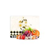 Decovetro Cam Kesme Tahtası ve Sunumluk ve Sunum Tabağı MacKenzie Vintage Flower 30x40 cm