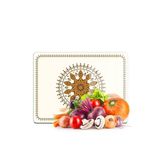 Decovetro Cam Kesme Tahtası ve Sunumluk ve Sunum Tabağı Renkli Çini Desenli 30x40 cm