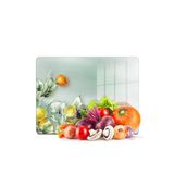 Decovetro Cam Kesme Tahtası Ve Sunumluk Ve Sunum Tabağı Vintage Fruits 30x40 Cm