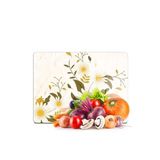 Decovetro Cam Kesme Tahtası Ve Sunumluk Ve Sunum Tabağı Vintage Papatyalar 30x40 Cm