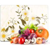 Decovetro Cam Kesme Tahtası ve Sunumluk Vintage Papatyalar 20X30 cm - 20 x 30 cm