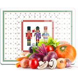 Decovetro Cam Kesme Tahtası ve Sunumluk Yılbaşı Fındıkkıran Desenli 30X40 cm - 30 x 40 cm