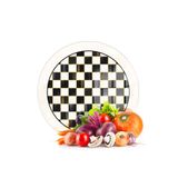 Decovetro Cam Kesme Tahtası ve Sunumluk Yuvarlak MacKenzie Dama 30x30 cm