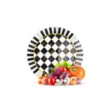 Decovetro Cam Kesme Tahtası ve Sunumluk Yuvarlak MacKenzie Desenli 30x30 cm