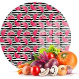 Decovetro Cam Kesme Tahtası Yuvarlak Karpuz Desenli 30X30 cm
