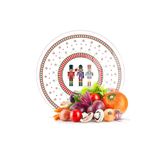 Decovetro Cam Kesme Tahtası Yuvarlak Yılbaşı Fındıkkıran Desenli 30x30 cm